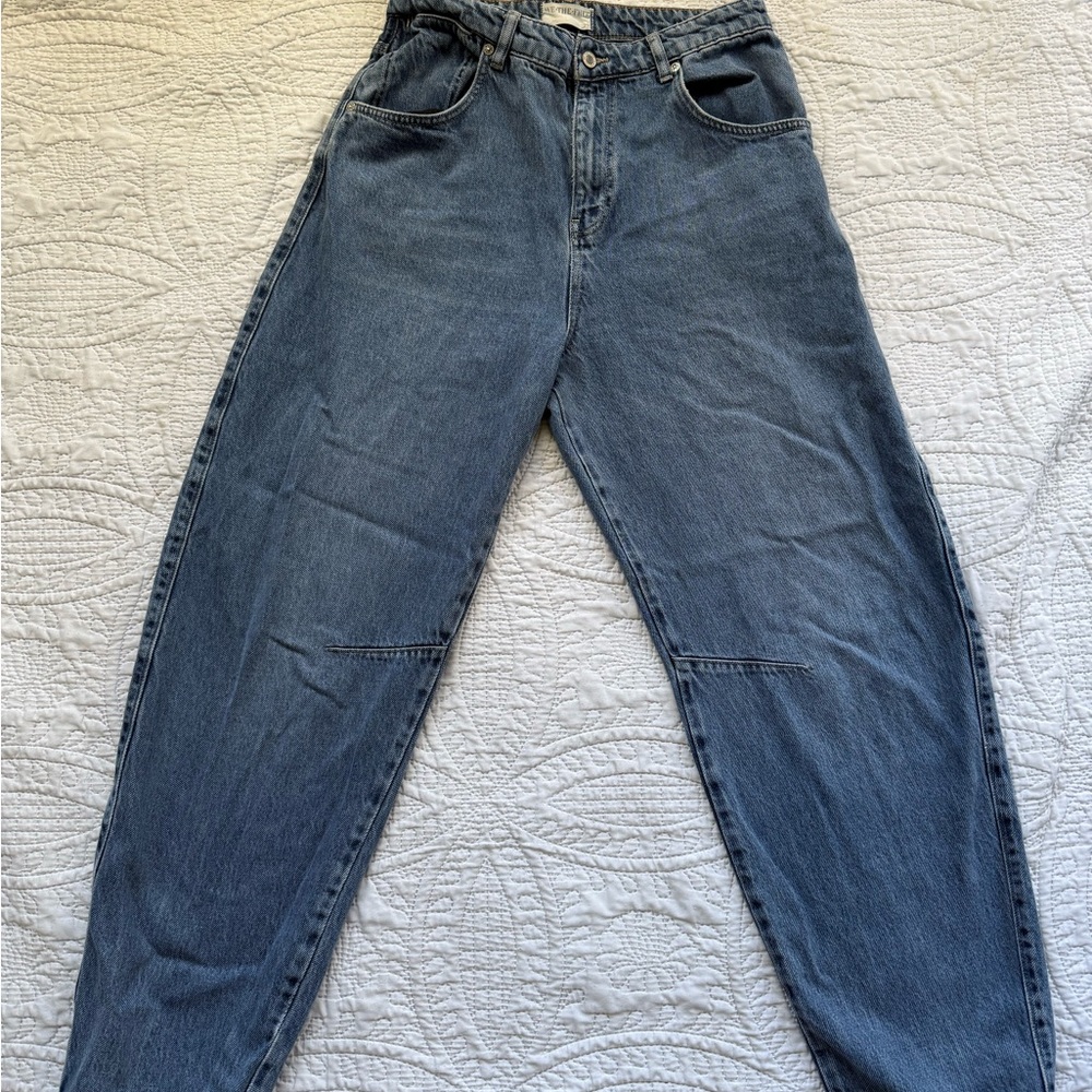 We The Free Light Barrel Blue Denim Jeans